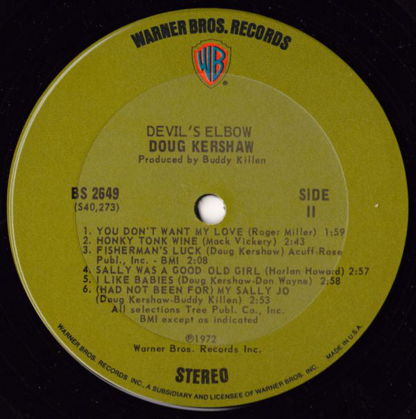 Doug Kershaw : Devil's Elbow (LP,Album)