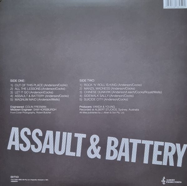 Rose Tattoo : Assault & Battery (LP,Album,Reissue)