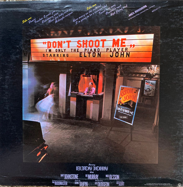 Elton John : Don't Shoot Me I'm Only The Piano Player (LP,Album,Reissue)