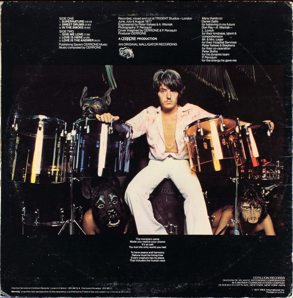 Cerrone : Cerrone 3 - Supernature (LP,Album,Mixed,Stereo)