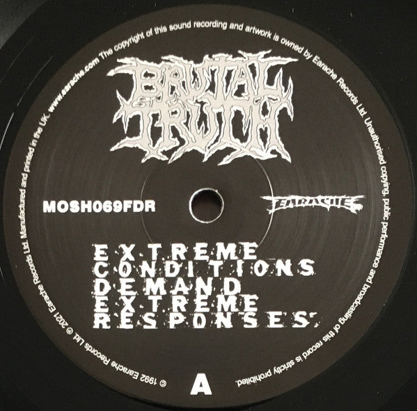 Brutal Truth : Extreme Conditions Demand Extreme Responses (LP,Album,Reissue,Remastered,Stereo)