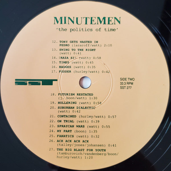 Minutemen : The Politics Of Time (LP,Album,Repress)