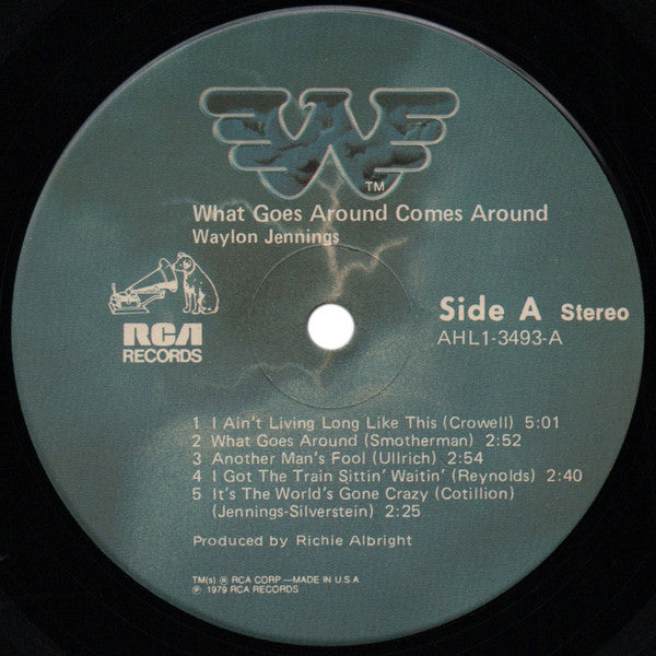 Waylon Jennings : What Goes Around Comes Around (LP,Album,Stereo)