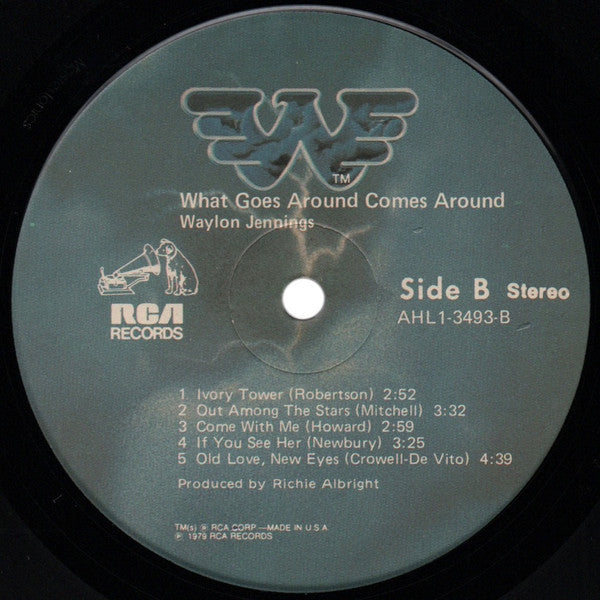 Waylon Jennings : What Goes Around Comes Around (LP,Album,Stereo)