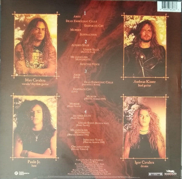 Sepultura : Arise (LP,Album,Reissue,Remastered)