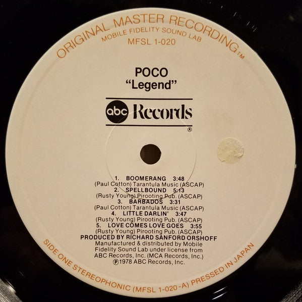 Poco (3) : Legend (LP,Album,Limited Edition,Remastered,Stereo)