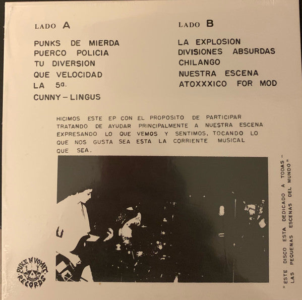 Atoxxxico : Punks De Mierda (7",EP,Reissue)