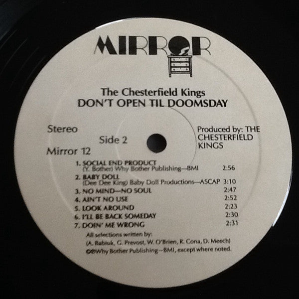 Chesterfield Kings, The : Don't Open Til Doomsday (LP,Album)