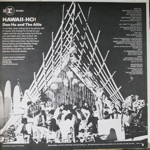 Don Ho And Aliis, The : Hawaii-Ho! (LP,Album)