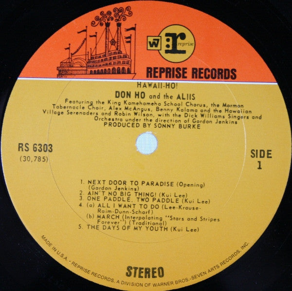 Don Ho And Aliis, The : Hawaii-Ho! (LP,Album)