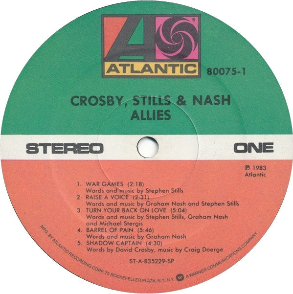 Crosby, Stills & Nash : Allies (LP,Album)