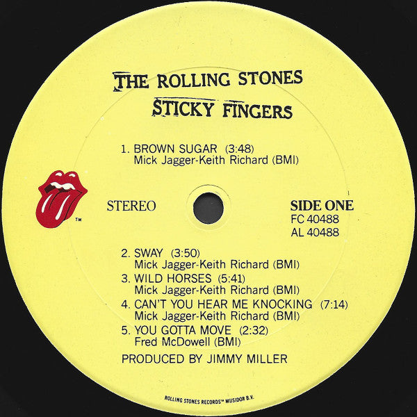 Rolling Stones, The : Sticky Fingers (LP,Album,Reissue)