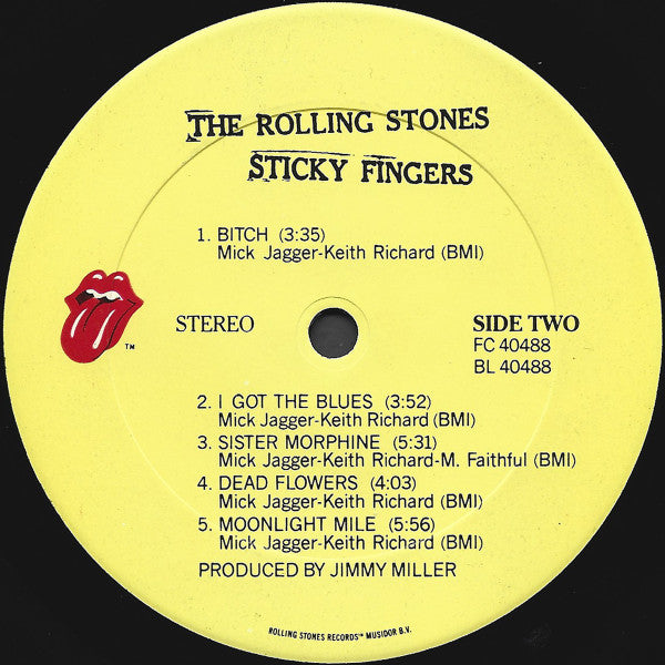 Rolling Stones, The : Sticky Fingers (LP,Album,Reissue)