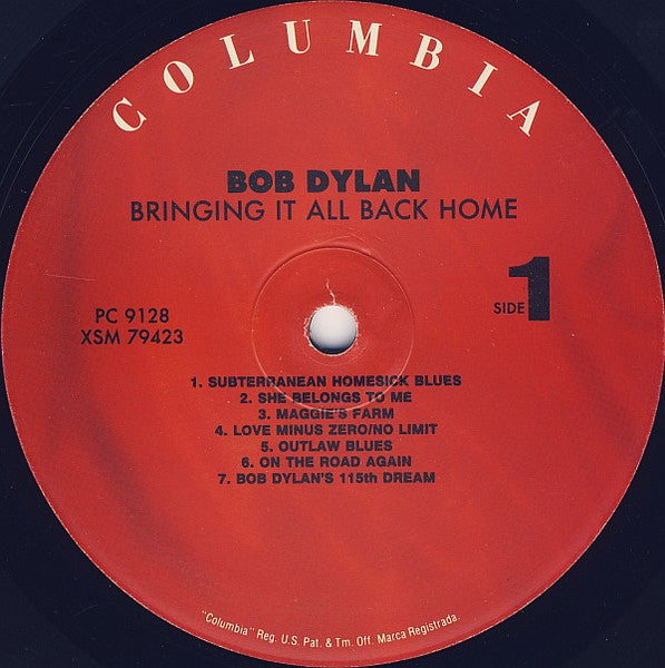 Bob Dylan : Bringing It All Back Home (LP,Album,Reissue,Stereo)