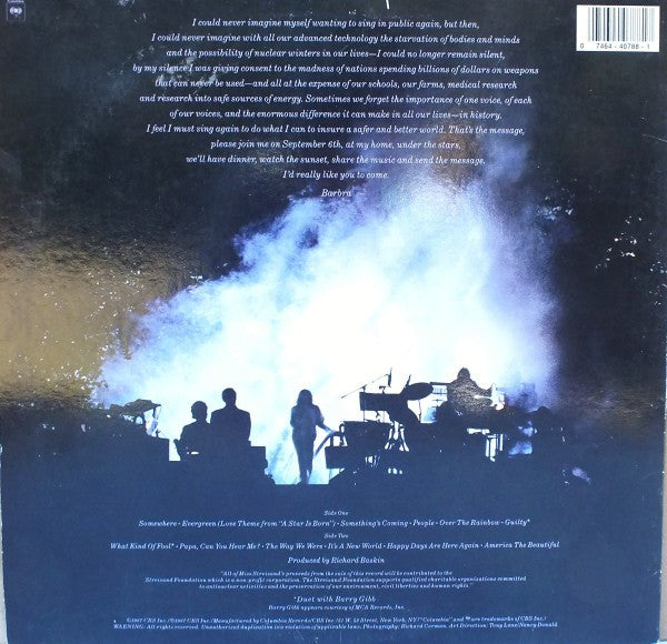 Barbra Streisand : One Voice (LP,Album,Stereo)