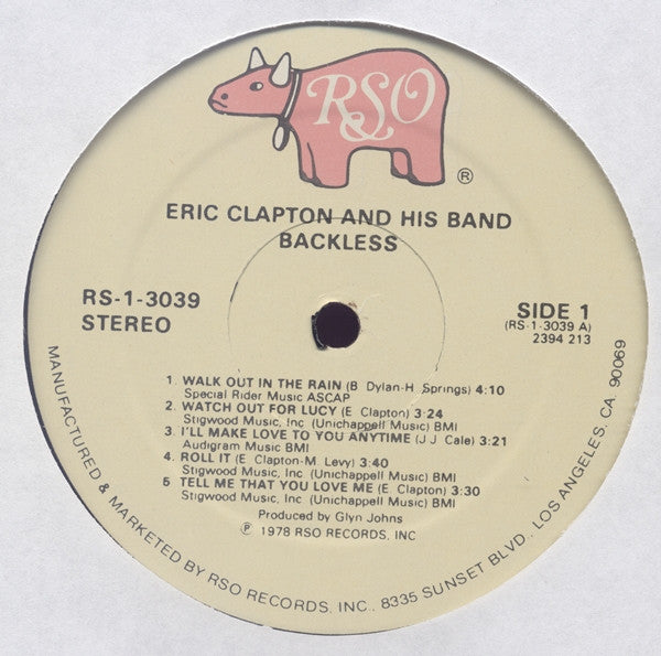 Eric Clapton : Backless (LP,Album)