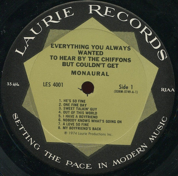Chiffons, The : Everything You Always Wanted To Hear By The Chiffons But Couldn't Get (LP,Mono,Compilation)