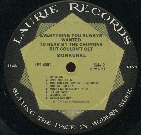 Chiffons, The : Everything You Always Wanted To Hear By The Chiffons But Couldn't Get (LP,Mono,Compilation)