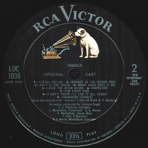 Lena Horne And Ricardo Montalban : Jamaica (LP,Mono)