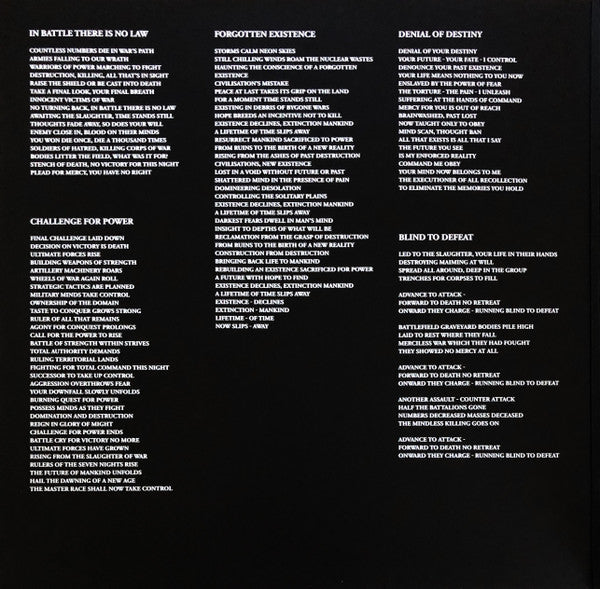 Bolt Thrower : In Battle There Is No Law! (LP,Album,Limited Edition,Reissue,Repress)