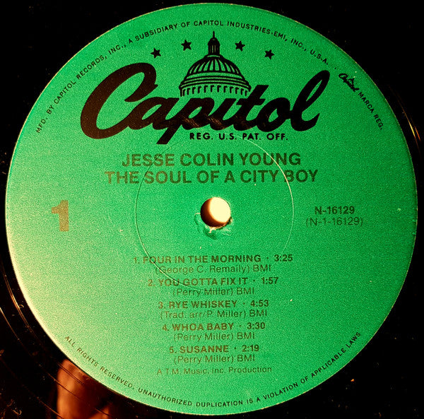 Jesse Colin Young : The Soul Of A City Boy (LP,Album,Reissue)