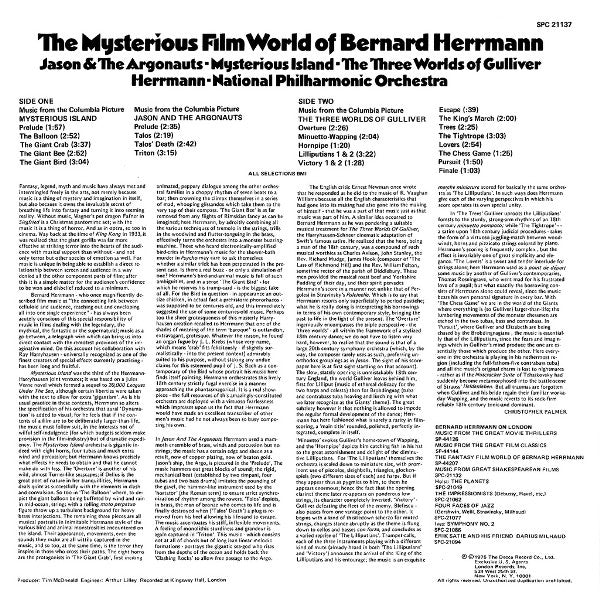 Bernard Herrmann · National Philharmonic Orchestra : The Mysterious Film World Of Bernard Herrmann (LP,Album)