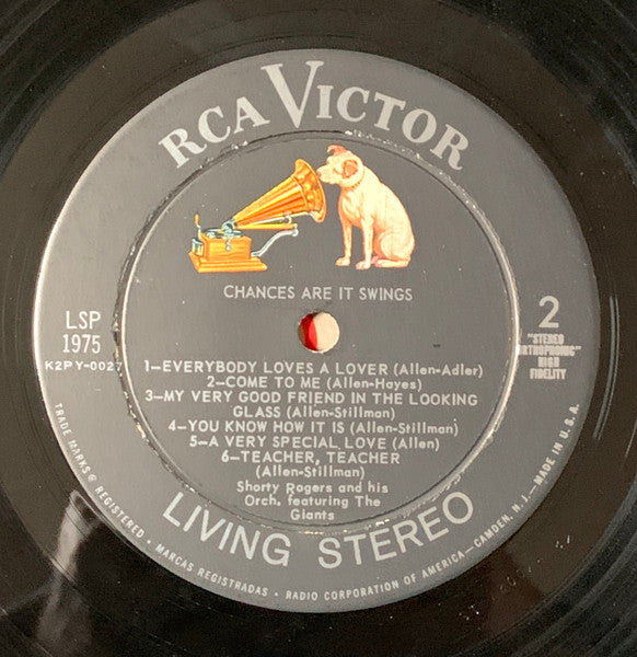 Shorty Rogers And His Orchestra : Chances Are It Swings (LP,Album,Stereo)