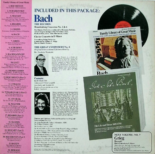 Johann Sebastian Bach : The Brandenburg Concertos No. 2 & No. 6,  The Clavier Concerto In D Minor (LP,Compilation)
