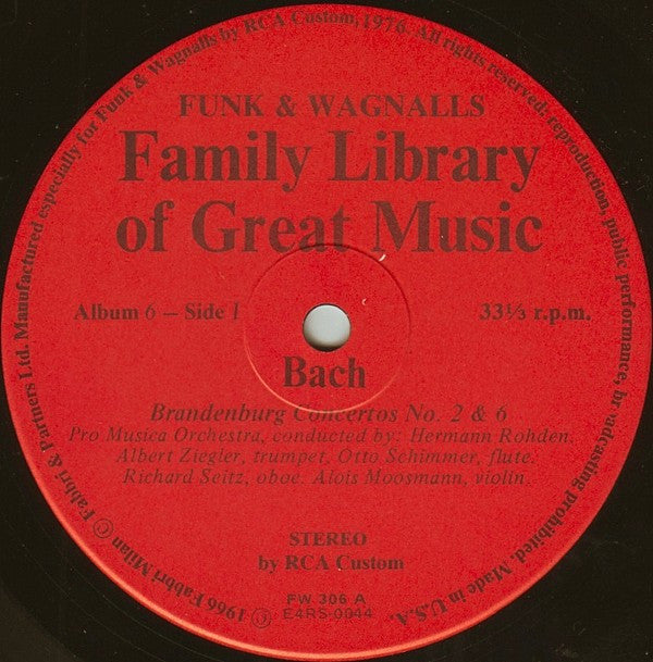 Johann Sebastian Bach : The Brandenburg Concertos No. 2 & No. 6,  The Clavier Concerto In D Minor (LP,Compilation)