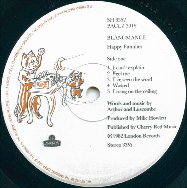 Blancmange : Happy Families (LP,Album)