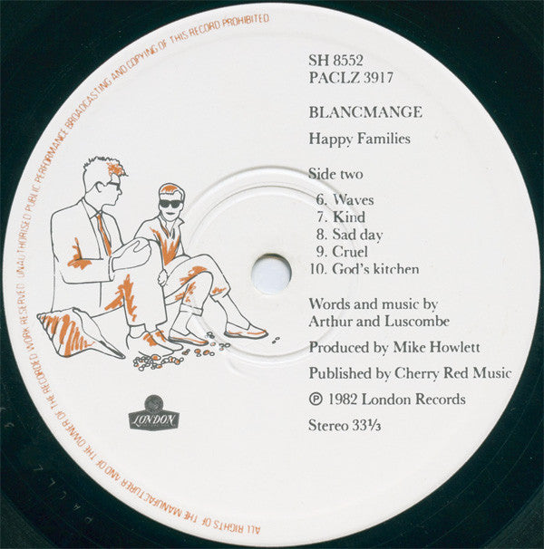 Blancmange : Happy Families (LP,Album)