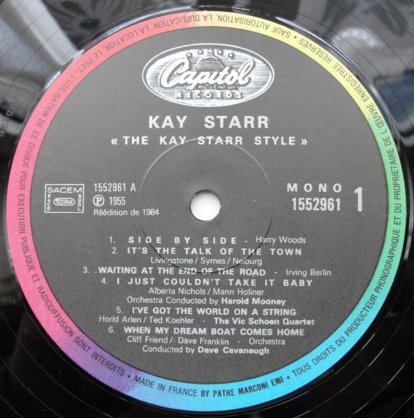 Kay Starr : The Kay Starr Style (LP,Mono)