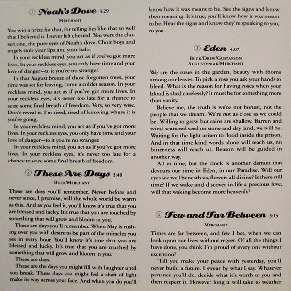 10,000 Maniacs : Our Time In Eden (Album,Club Edition)