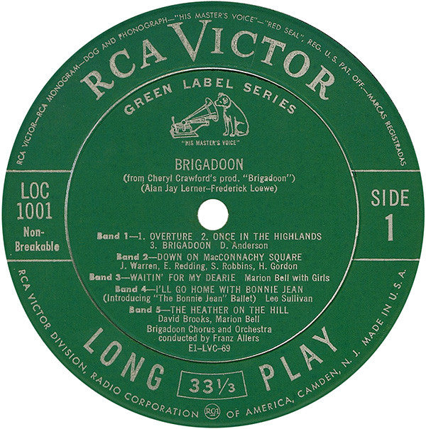 "Brigadoon" Original Broadway Cast : Brigadoon (LP,Album,Reissue)