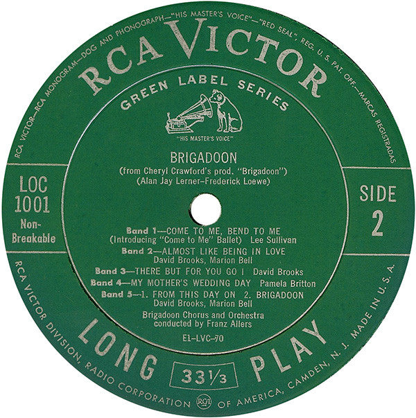 "Brigadoon" Original Broadway Cast : Brigadoon (LP,Album,Reissue)