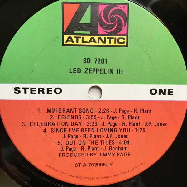 Led Zeppelin : Led Zeppelin III (LP,Album)