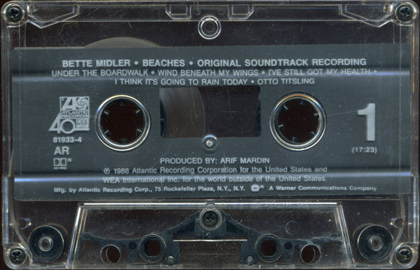 Bette Midler : Beaches - Original Soundtrack Recording (Album)