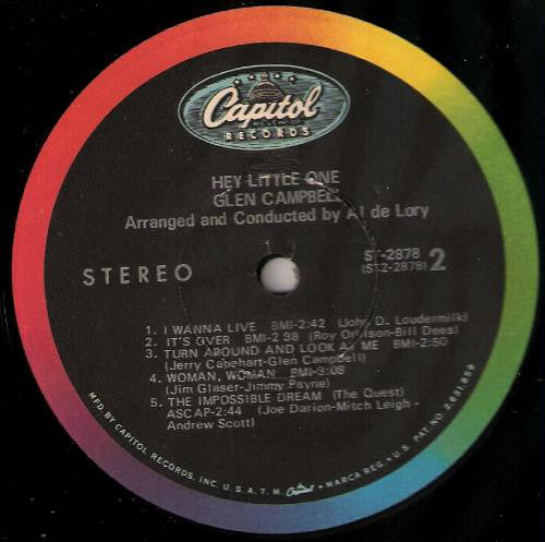 Glen Campbell : Hey, Little One (LP,Album)