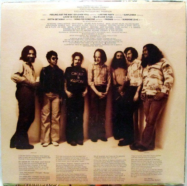 Cecilio & Kapono : Cecilio & Kapono (LP,Album)
