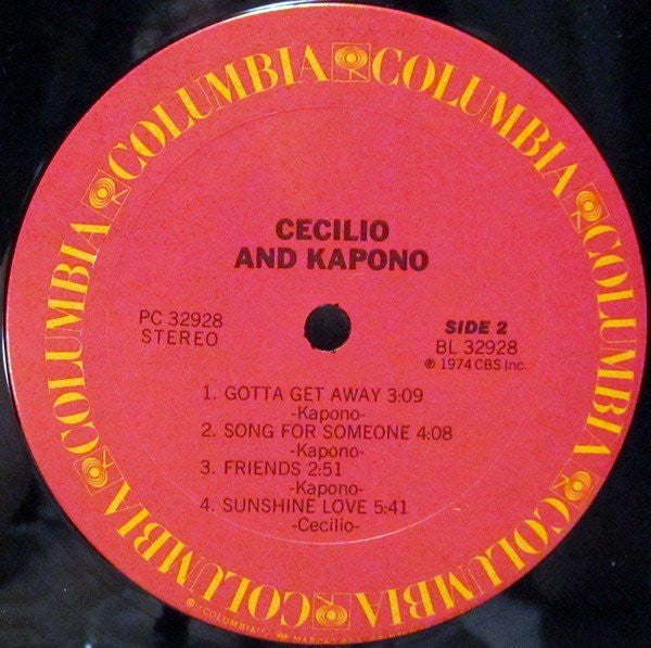 Cecilio & Kapono : Cecilio & Kapono (LP,Album)
