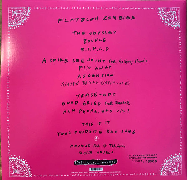 Flatbush Zombies : 3001: A Laced Odyssey (LP,Album,Limited Edition,Numbered,Reissue,Special Edition)