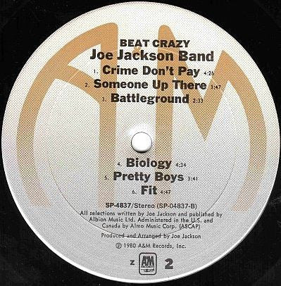 Joe Jackson Band : Beat Crazy (LP,Album)