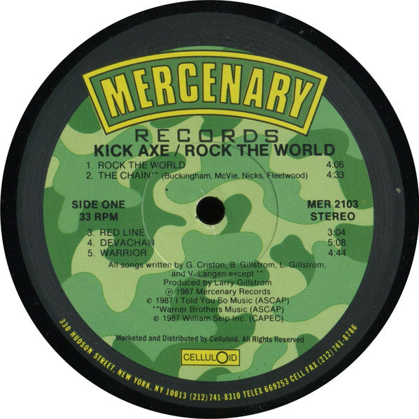 Kick Axe : Rock The World (LP,Album,Reissue,Stereo)