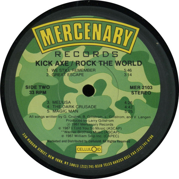 Kick Axe : Rock The World (LP,Album,Reissue,Stereo)