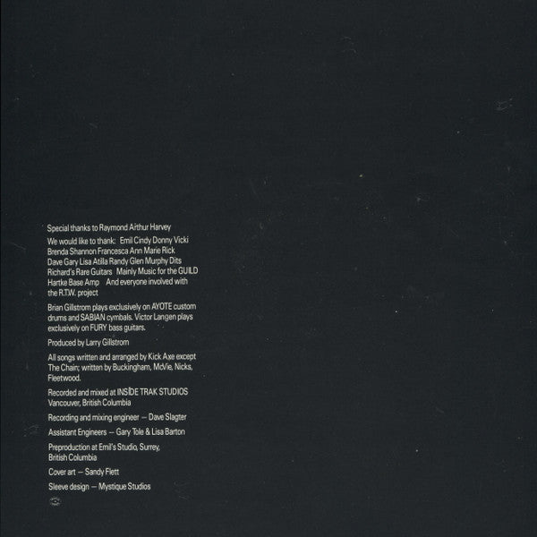 Kick Axe : Rock The World (LP,Album,Reissue,Stereo)