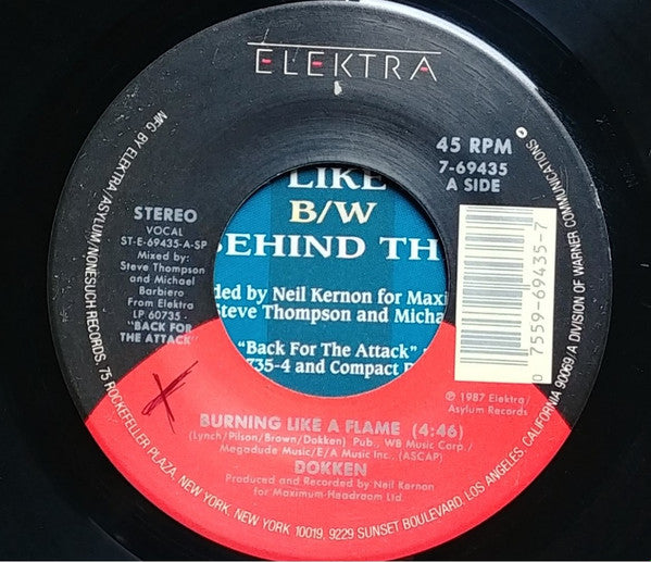 Dokken : Burning Like A Flame (7")