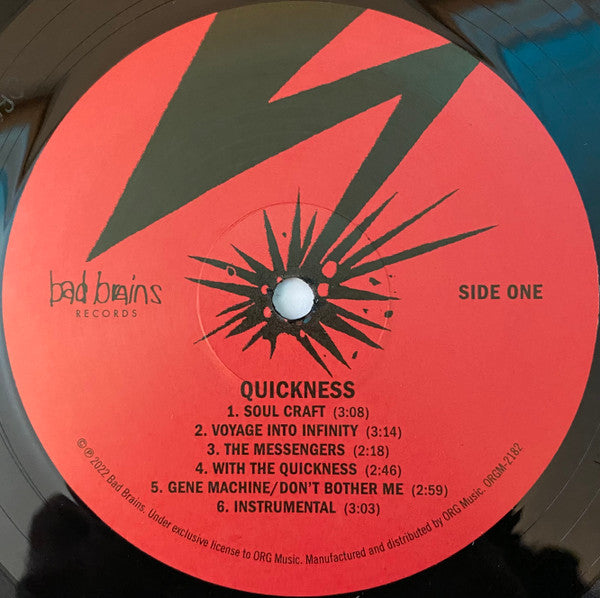 Bad Brains : Quickness (LP,Album,Reissue,Remastered,Stereo)