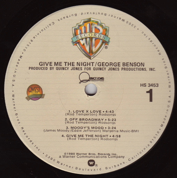 George Benson : Give Me The Night (LP,Album)