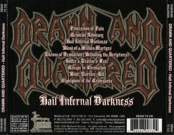 Drawn And Quartered : Hail Infernal Darkness (Album)