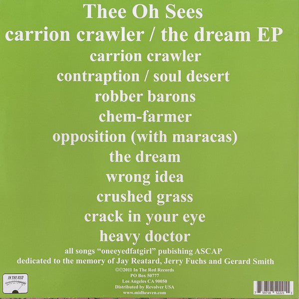 Thee Oh Sees : Carrion Crawler / The Dream EP (LP,Album,Reissue)